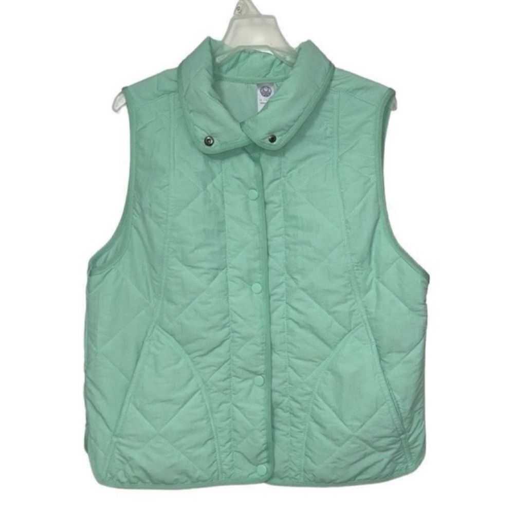 Te verde Quilted Green Lightweight
Vest(Size Small)